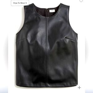NWT “leather” top shell